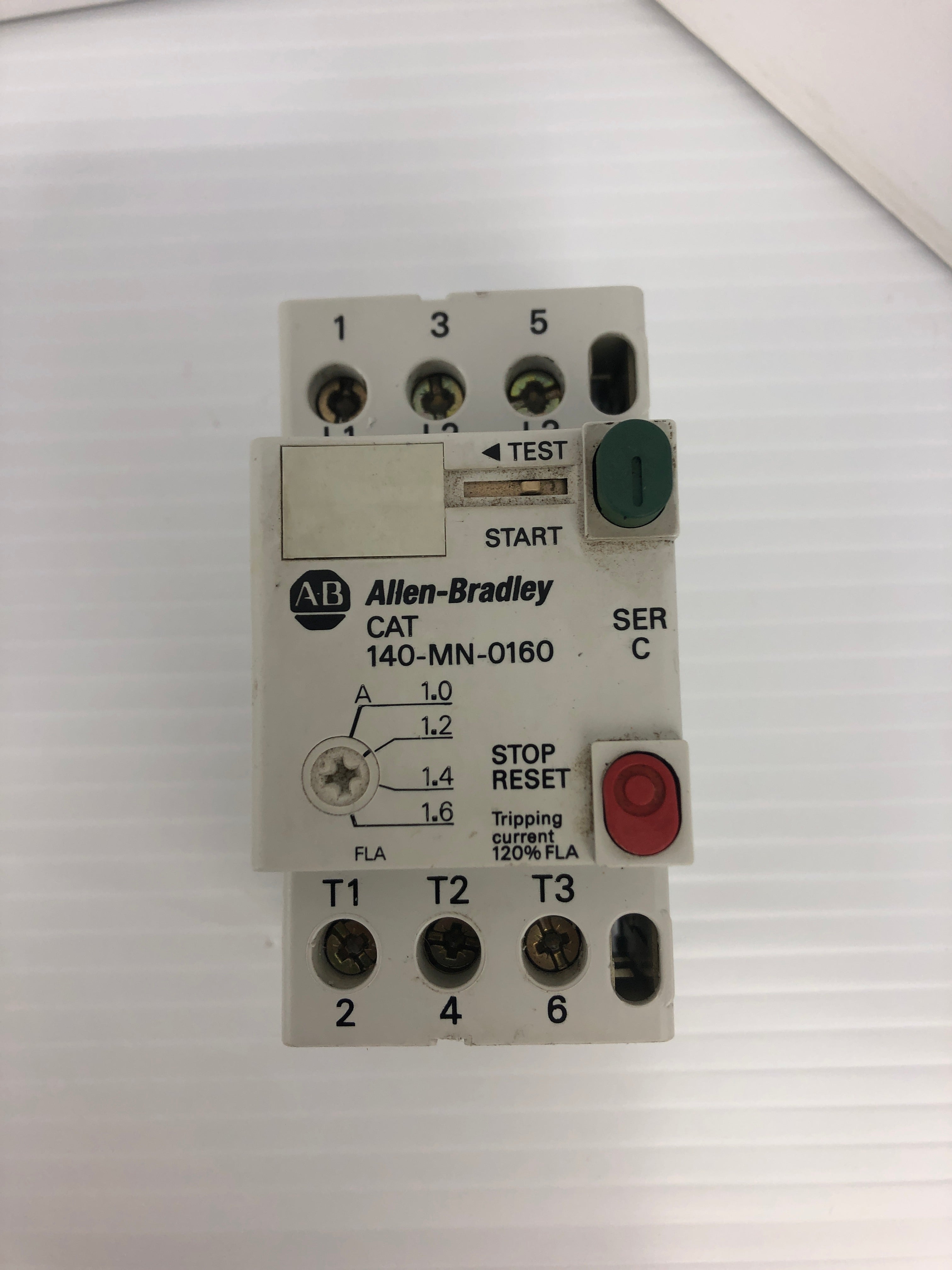 Allen-Bradley 140-MN-0160 Motor Starter Ser. C 600V 2.5A - Lot of 5