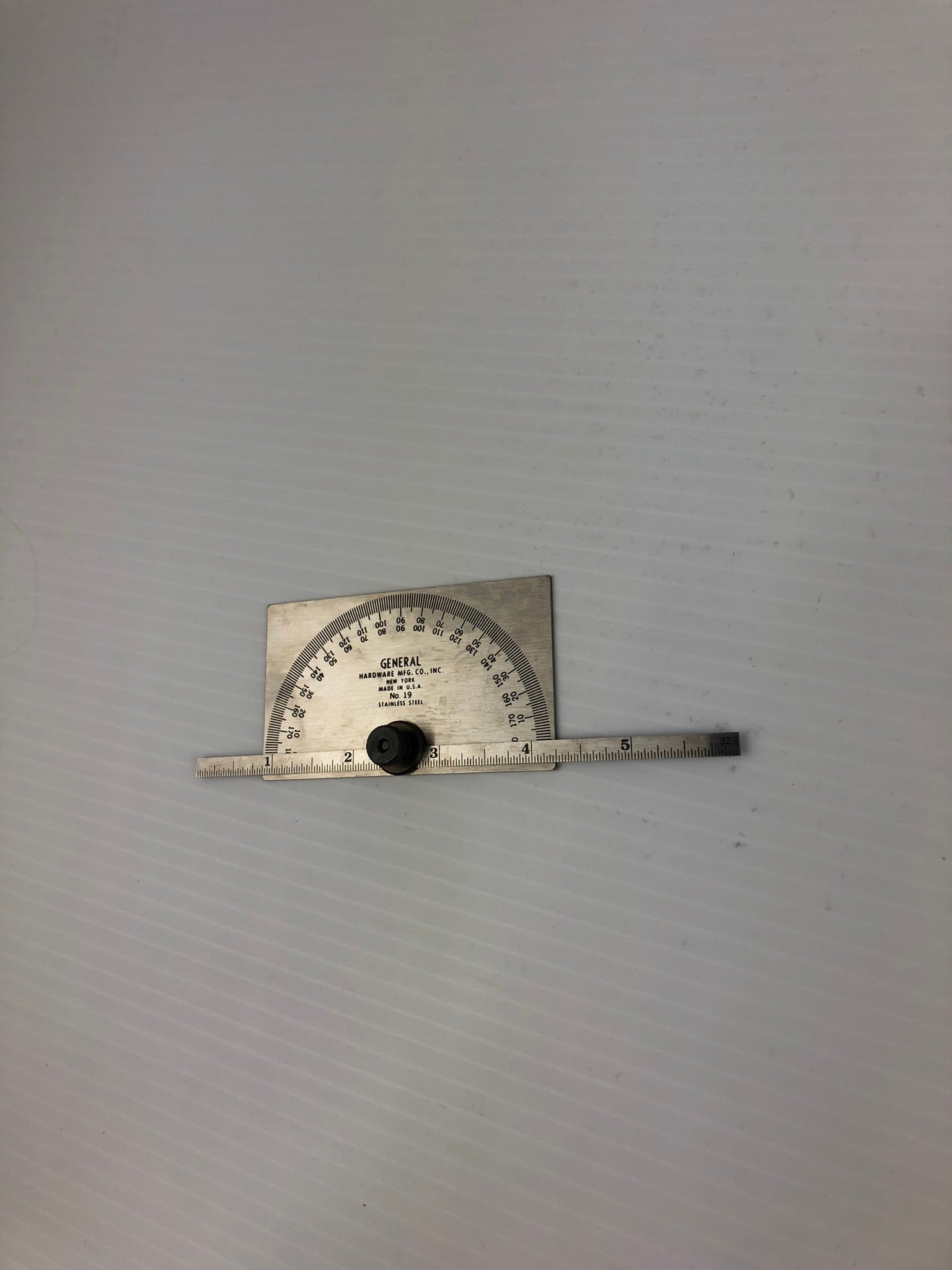General Hardware Mfg. Co., Inc. 19 Protractor Stainless Steel