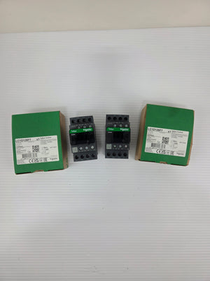 Schneider LC1D128F7 TeSys D Control Contactors 25A 4P 110VAC 2NO 2NC - Lot of 2