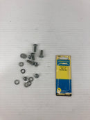 License-Tite! 45959 License Plate Fasteners - OEM Style M6x1.0 Hex Bolt Nut