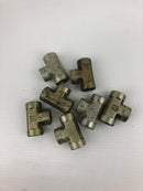 Parker Female T-Fitting 3/4" ID - Lot of 7