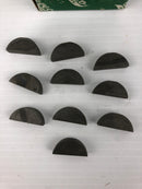 AU-VE-CO 3896 No C Woodruff Keys 5/16" x 1-1/8" 1035 Carbon Steel - Lot of 10