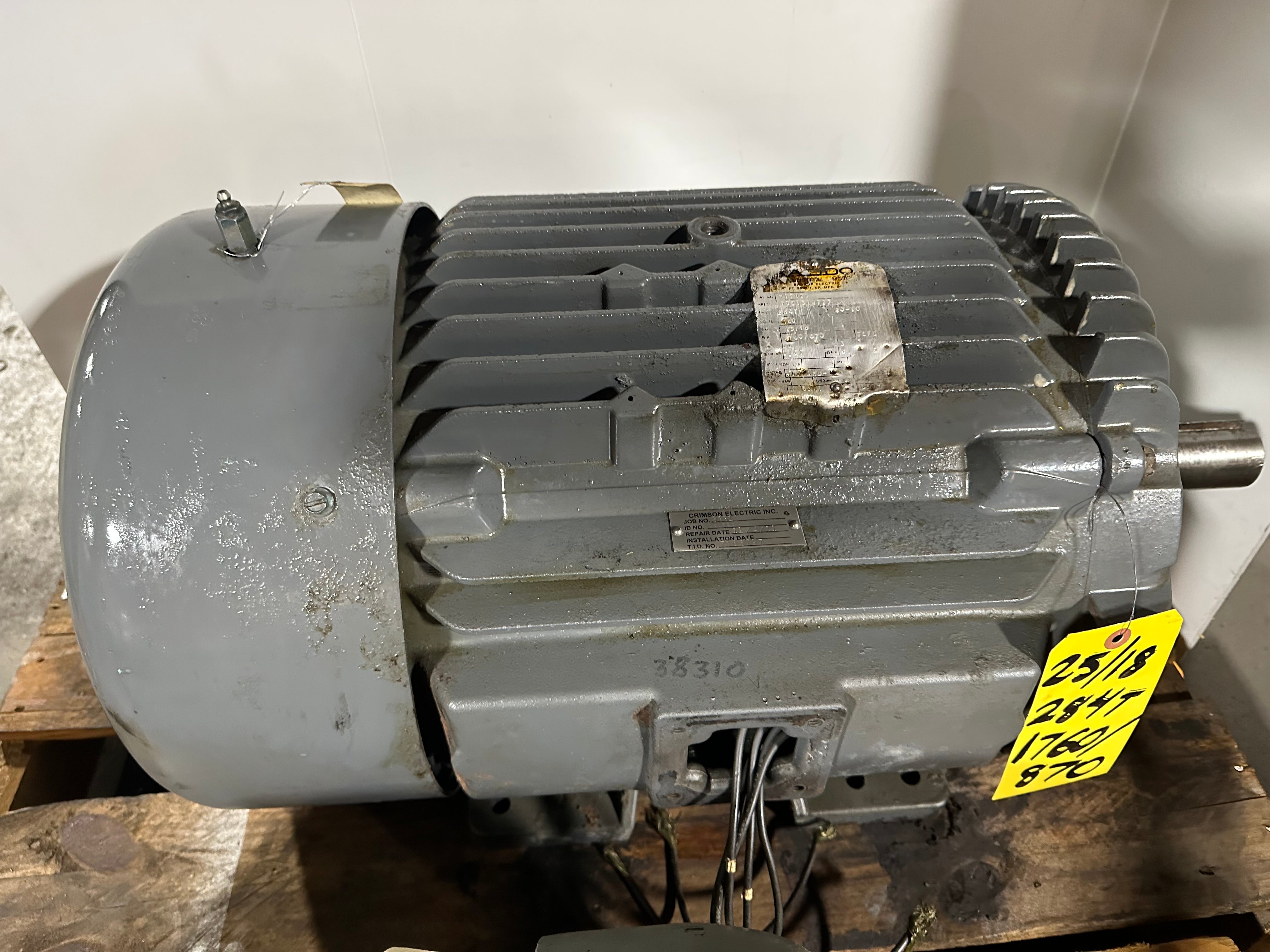 Baldor M17121 Electric Motor 25/18 HP 248T Frame 1760/870 RPM 3PH