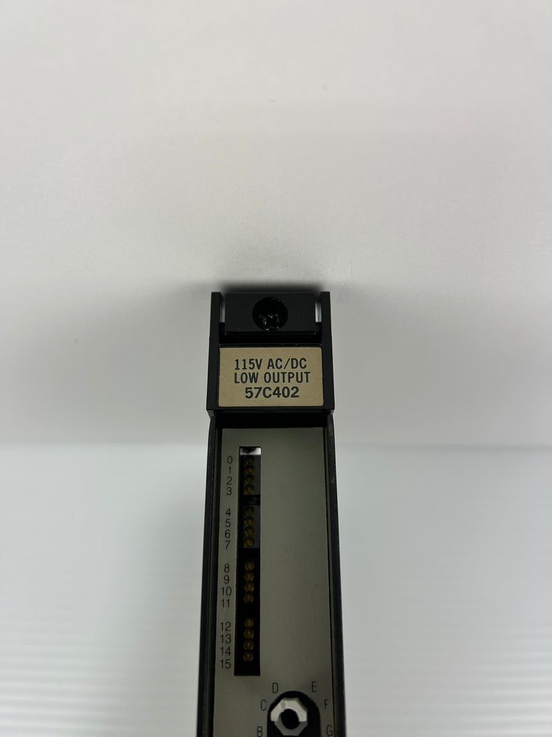 Reliance Electric 57C402 115V AC/DC Low Output Module 57402-D J-3624 0.2A