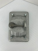 Crouse-Hinds Eaton DS185F On/Off Snap Switch Cover