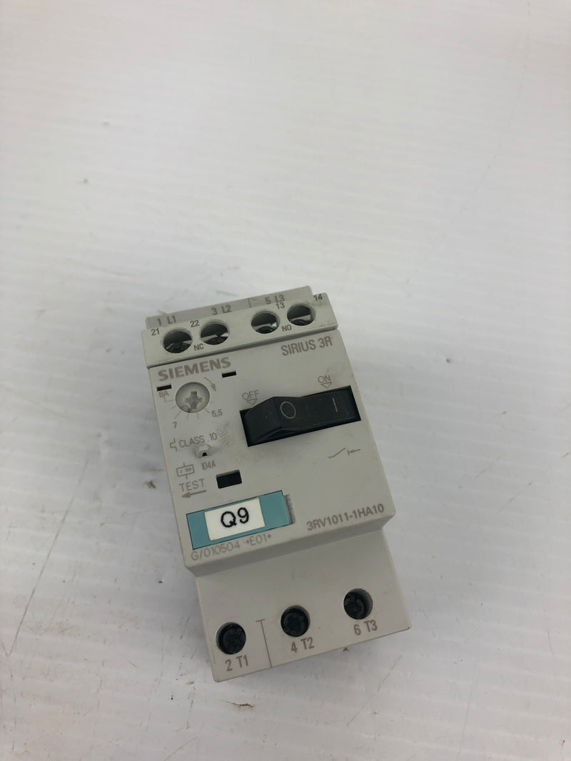 Siemens 3RV1011-1HA10 Circuit Breaker Sirius 3R