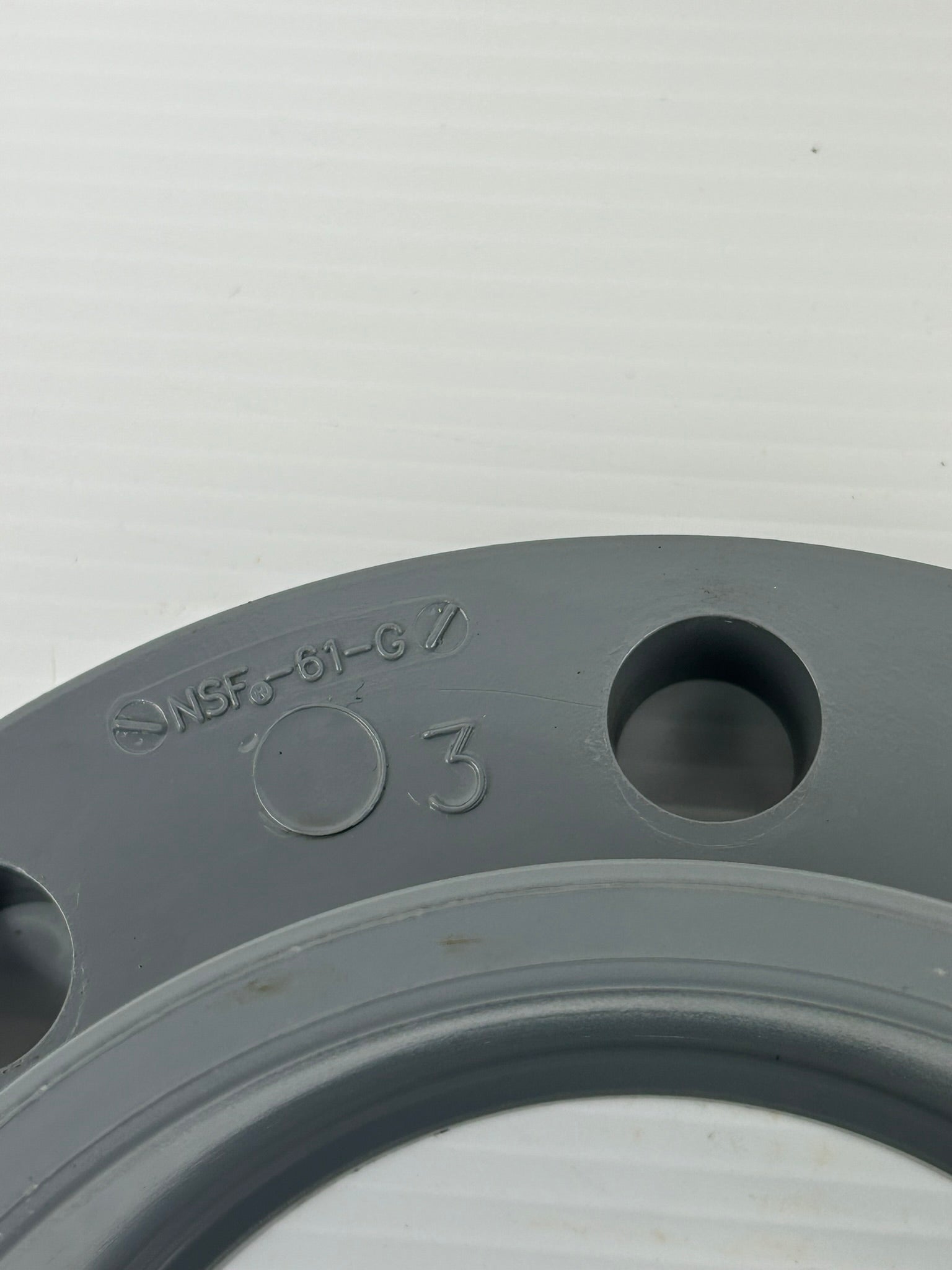 Spears PY1Z2 6" PVC-C 8-Bolt Pipe Flange & Glue In Socket NSF-61-G
