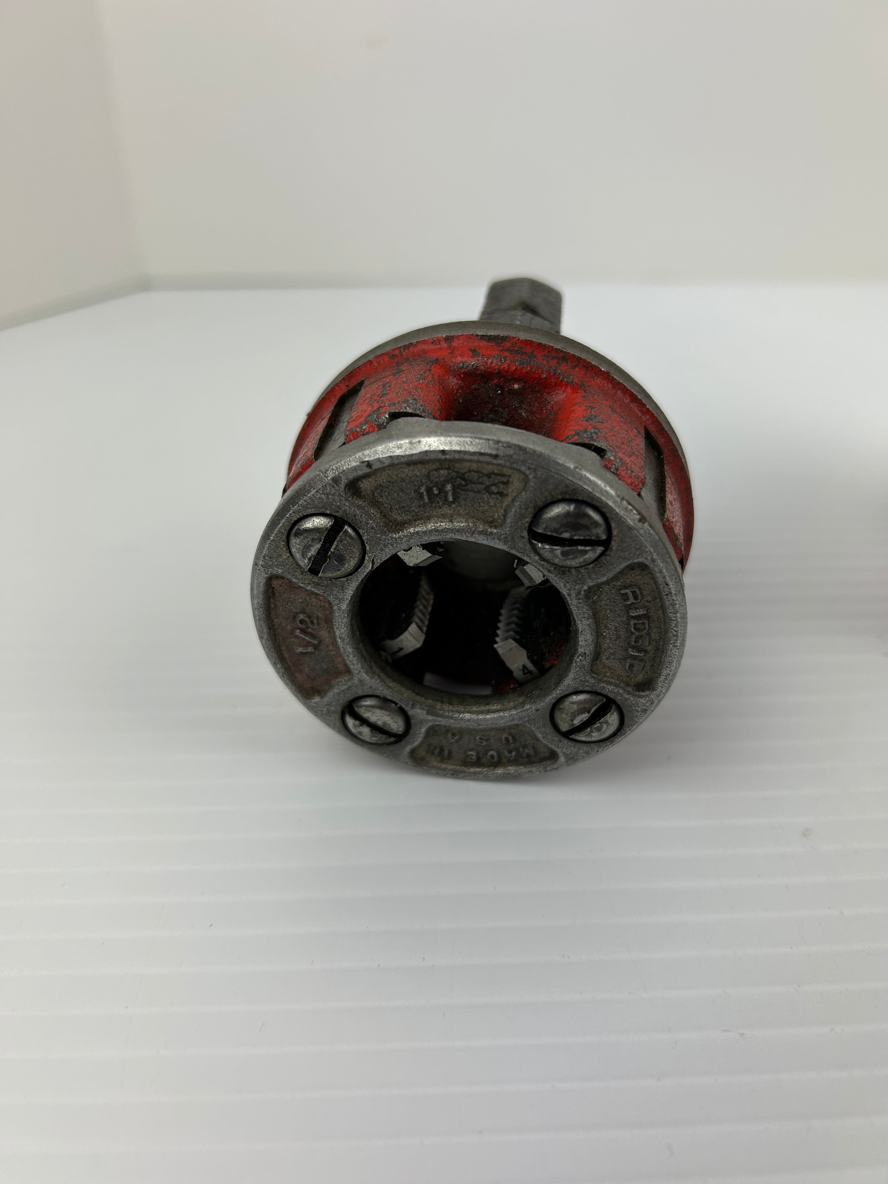 Ridgid 11-R Pipe Threader Ratchet with Handle & #11 1/2" #12 3/4" 1-1/4" Die Set