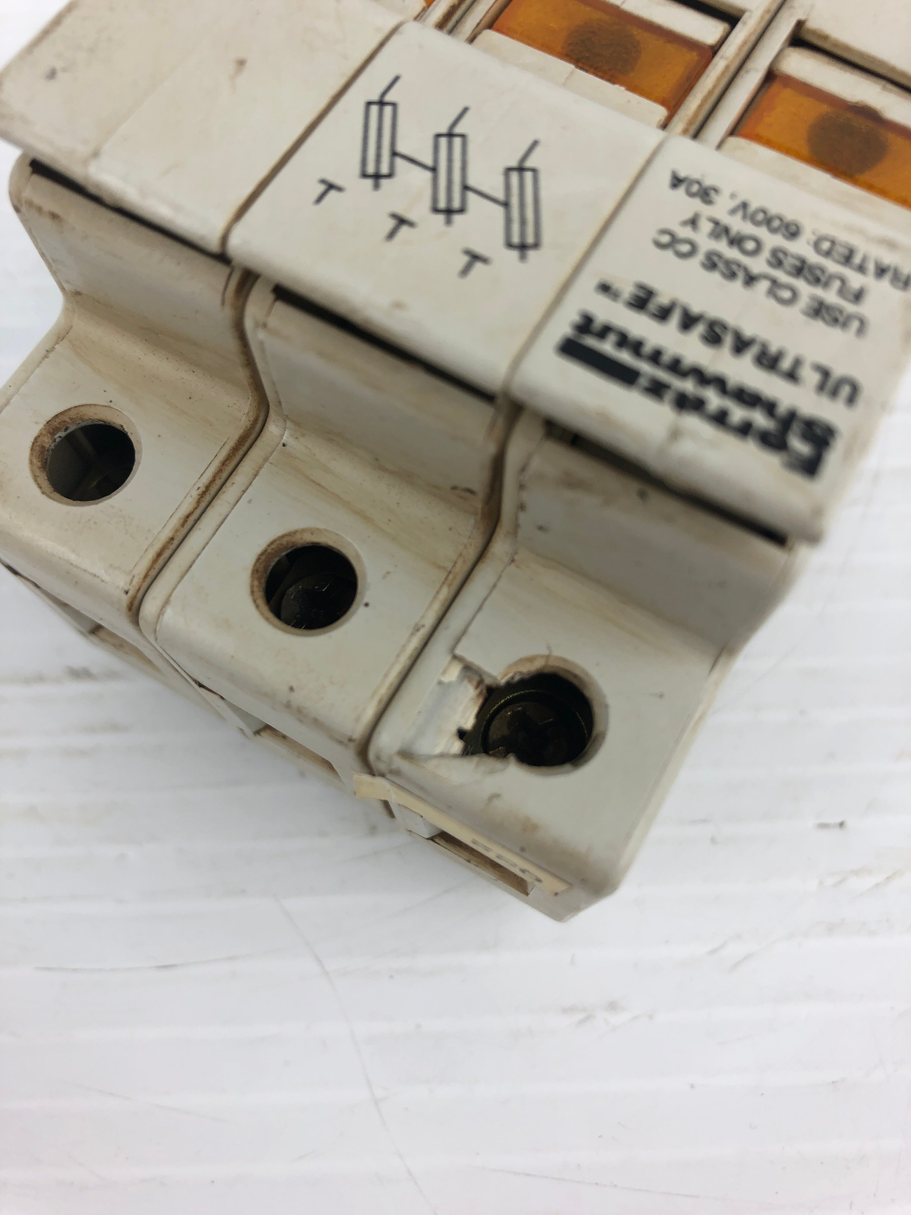 Ferraz Shawmut Ultrasafe USCC3I 3P Fuse Holder 600V 30A