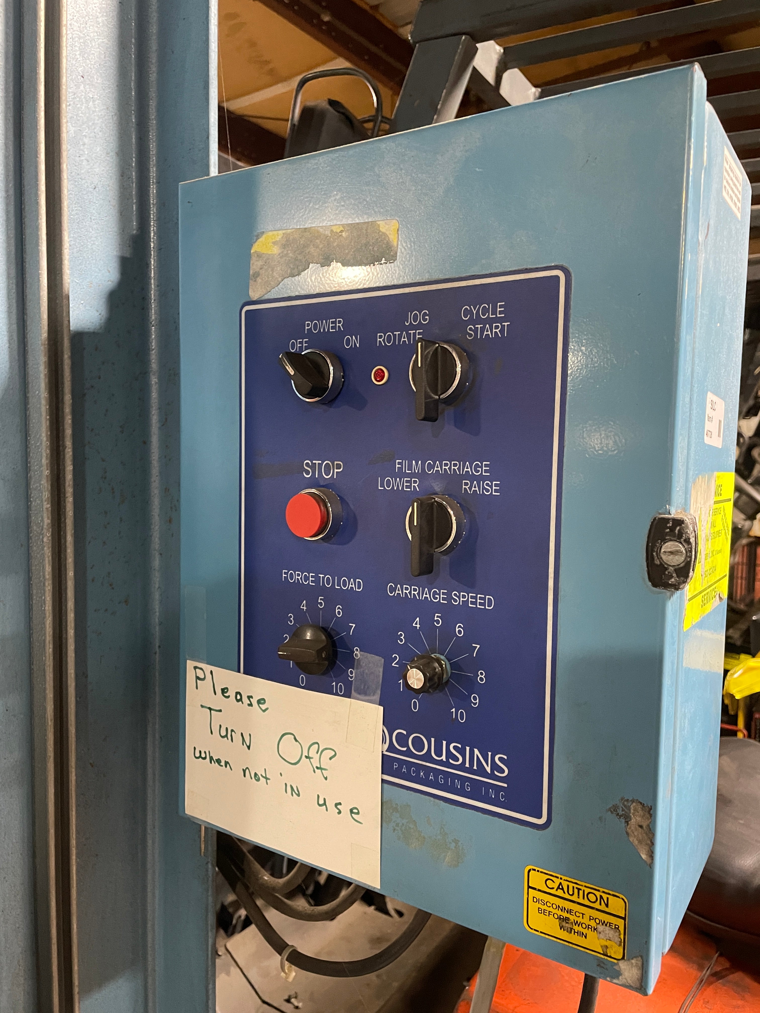 Cousins Packaging Pallet Shrink Wrapper HP-2100 HP2100 1 PH 115V