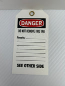 Brady 87004 Danger Defective Equipment Tag - Lot of 23