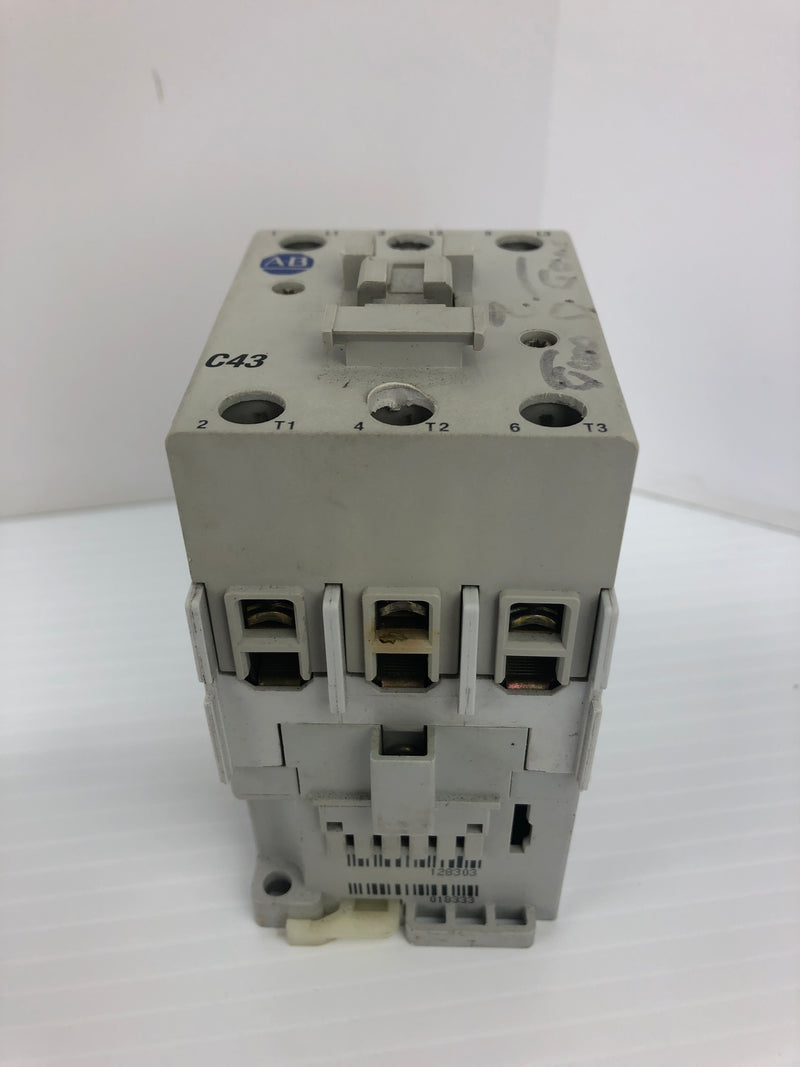 Allen-Bradley 100-C43*00 Contactor 100-C43KP10 Ser. A 690V 85A 3PH 8kV