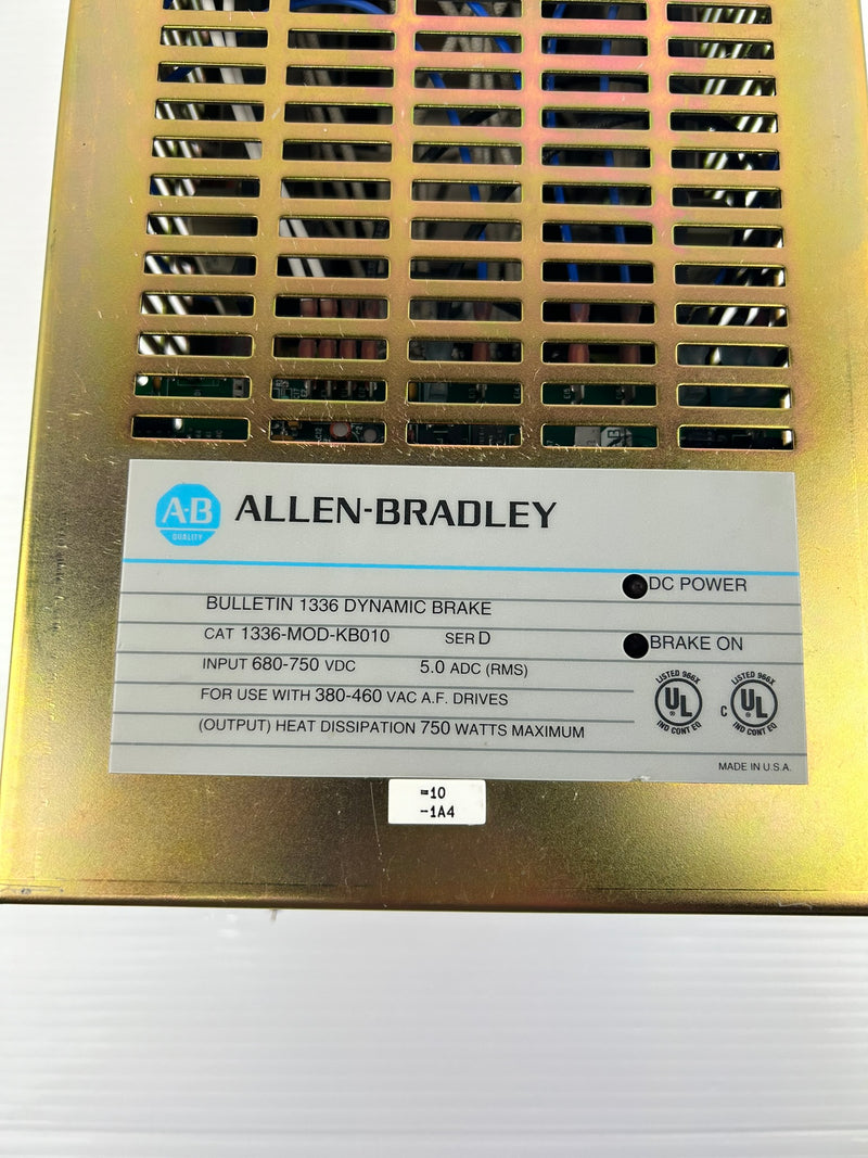 Allen-Bradley 1336-MOD-KB010 Dynamic Brake Series D 680-750VDC 5.0ADC 750W