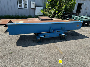 Dump Hopper Painted Steel with Fork Pockets 129" L x 41" W x 33" H OD Blue