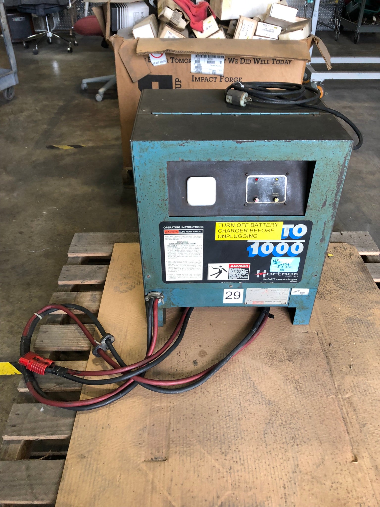 Hertner 3SN12-225 Battery Charger Auto 1000 Type L-A 1PH NC21779