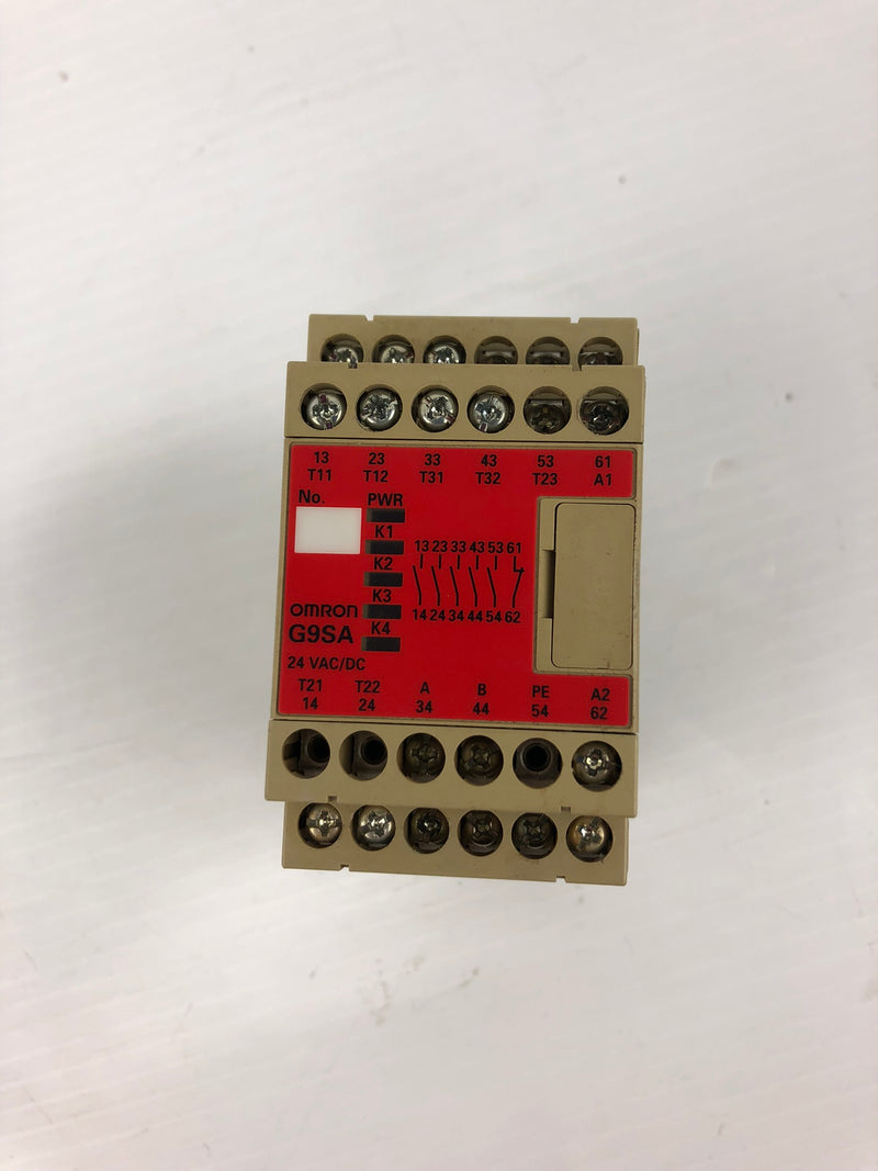 OMRON G9SA-501 Safety Relay Unit 24VAC/DC – Metal Logics, Inc.