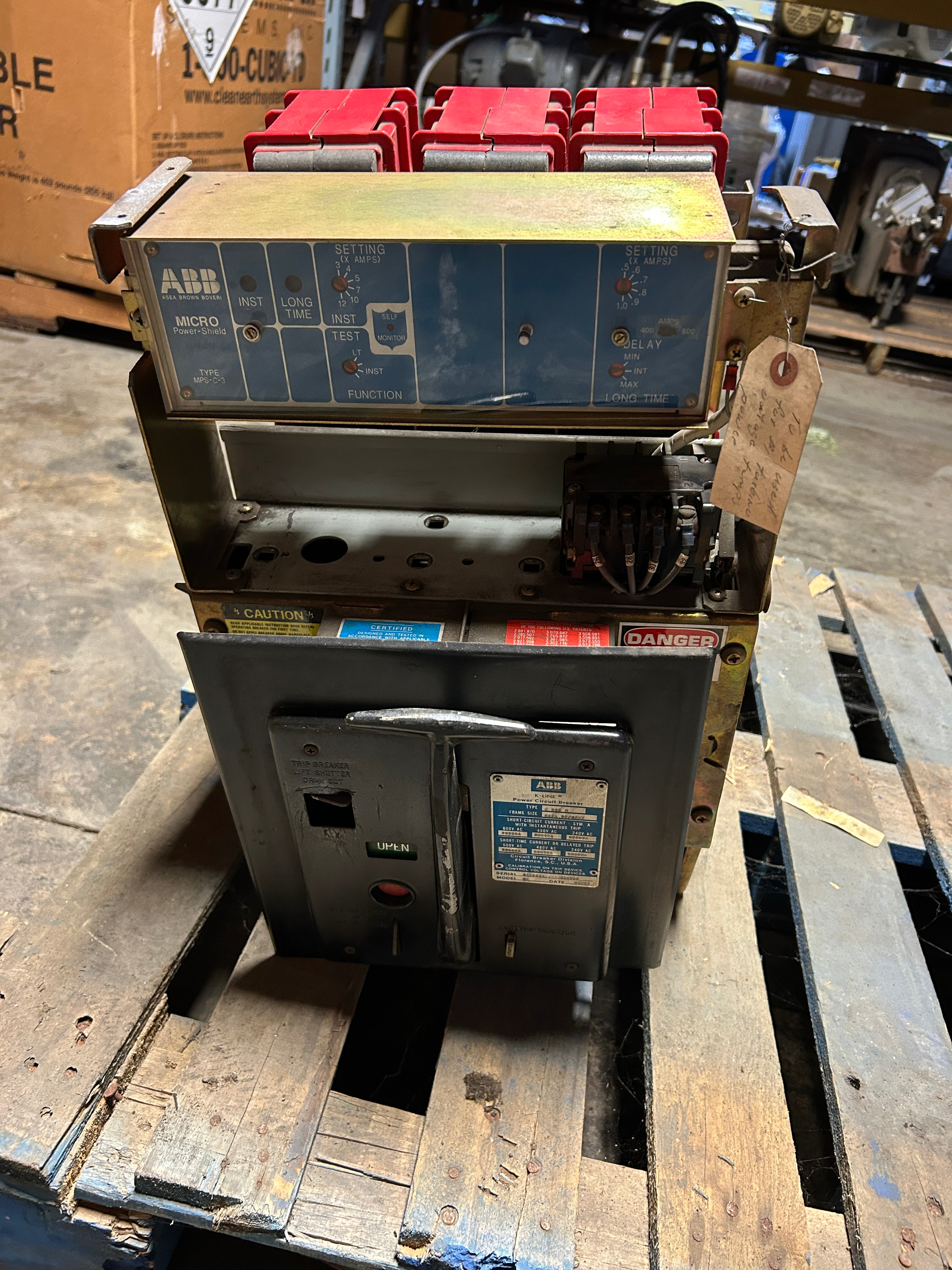 ABB K-800M K-Line Power Circuit Breaker 800A K800M with Power Shield MPS-C-3