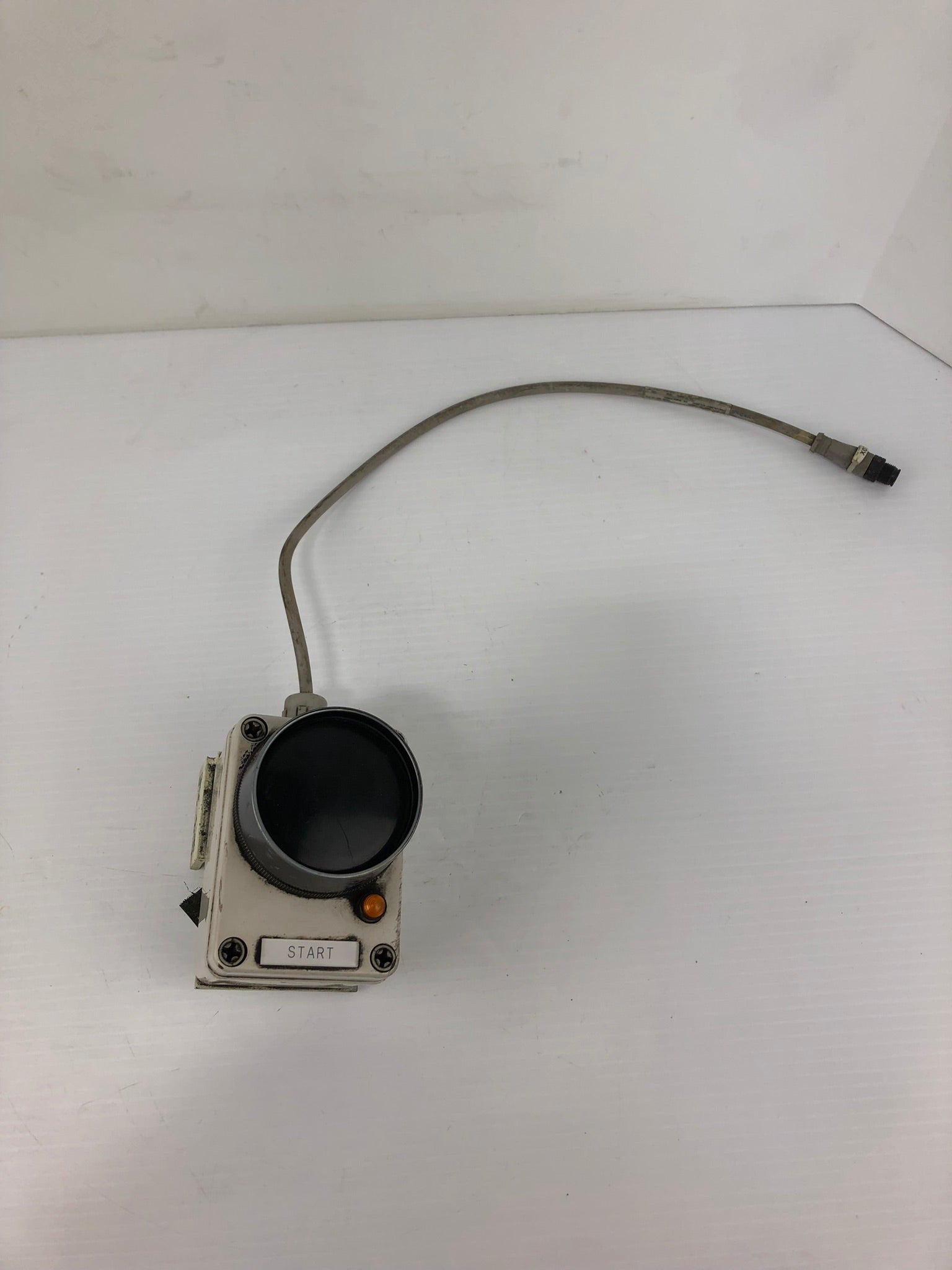 Industrial Push Button Switch Black Safety Pushbutton Left Mount with Cable