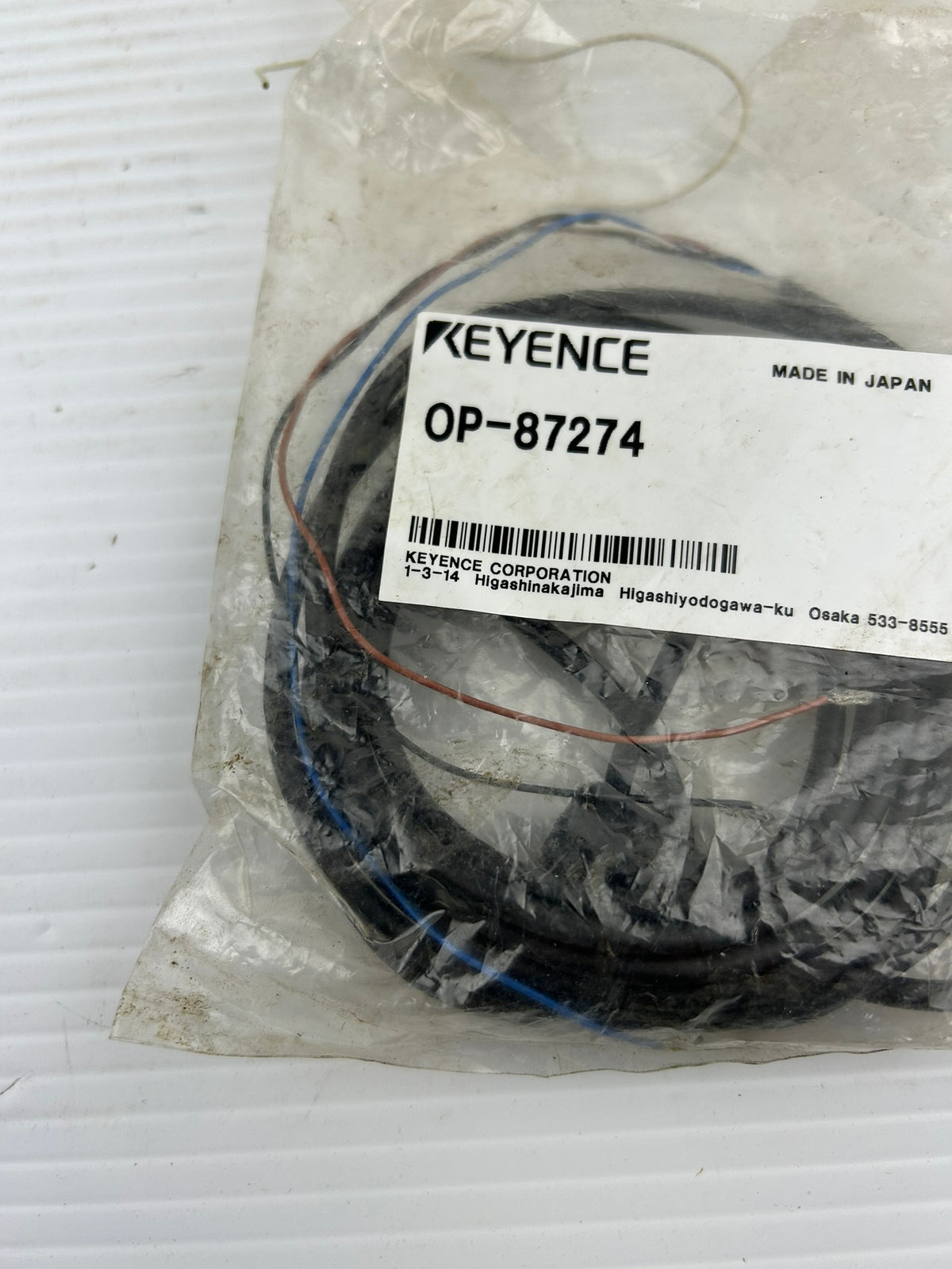 Keyence OP-87274 Connector Cable Cordset
