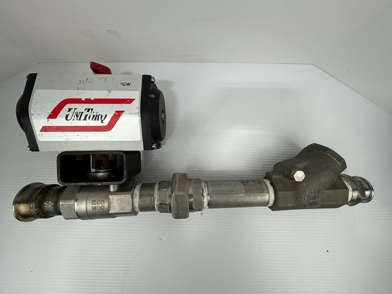 UniTorq M.103 K4 Pneumatic Actuator with Apollo CF8M Valve