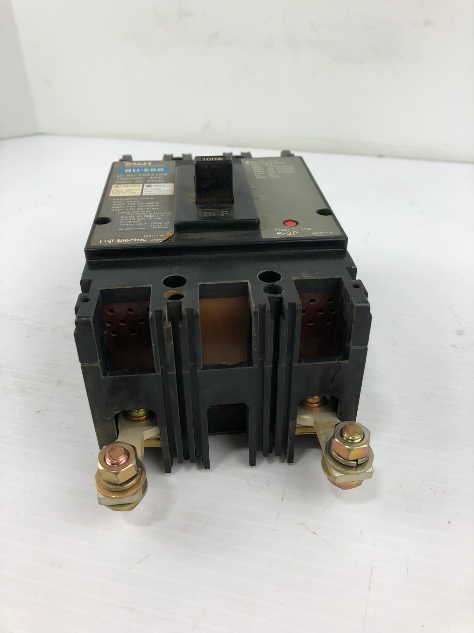 Fuji Electric BU-ESB2100 Circuit Breaker 100 AMP 600 VAC 2 Pole