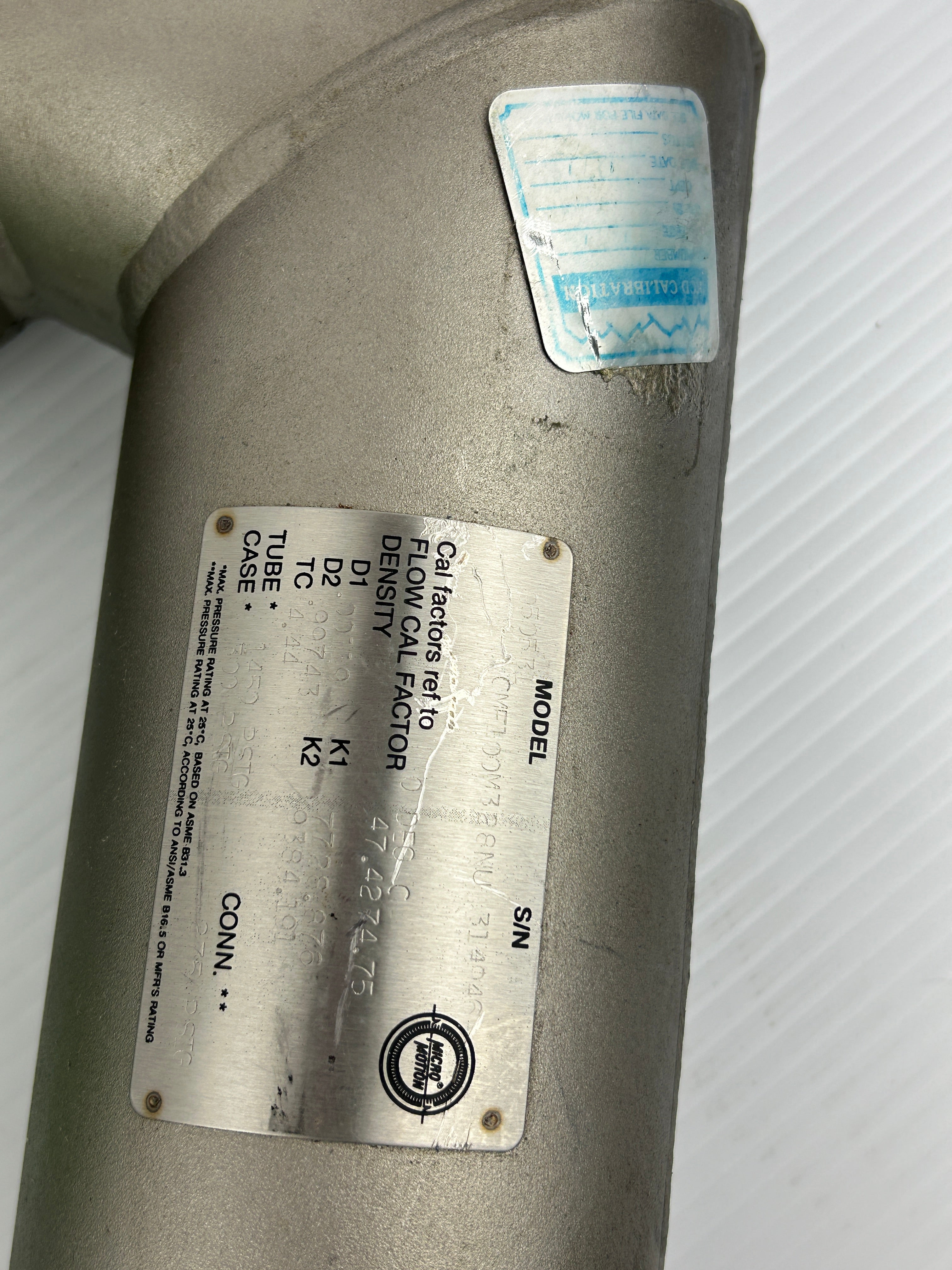 Micro Motion CMF100M328NU Mass Flow Sensor