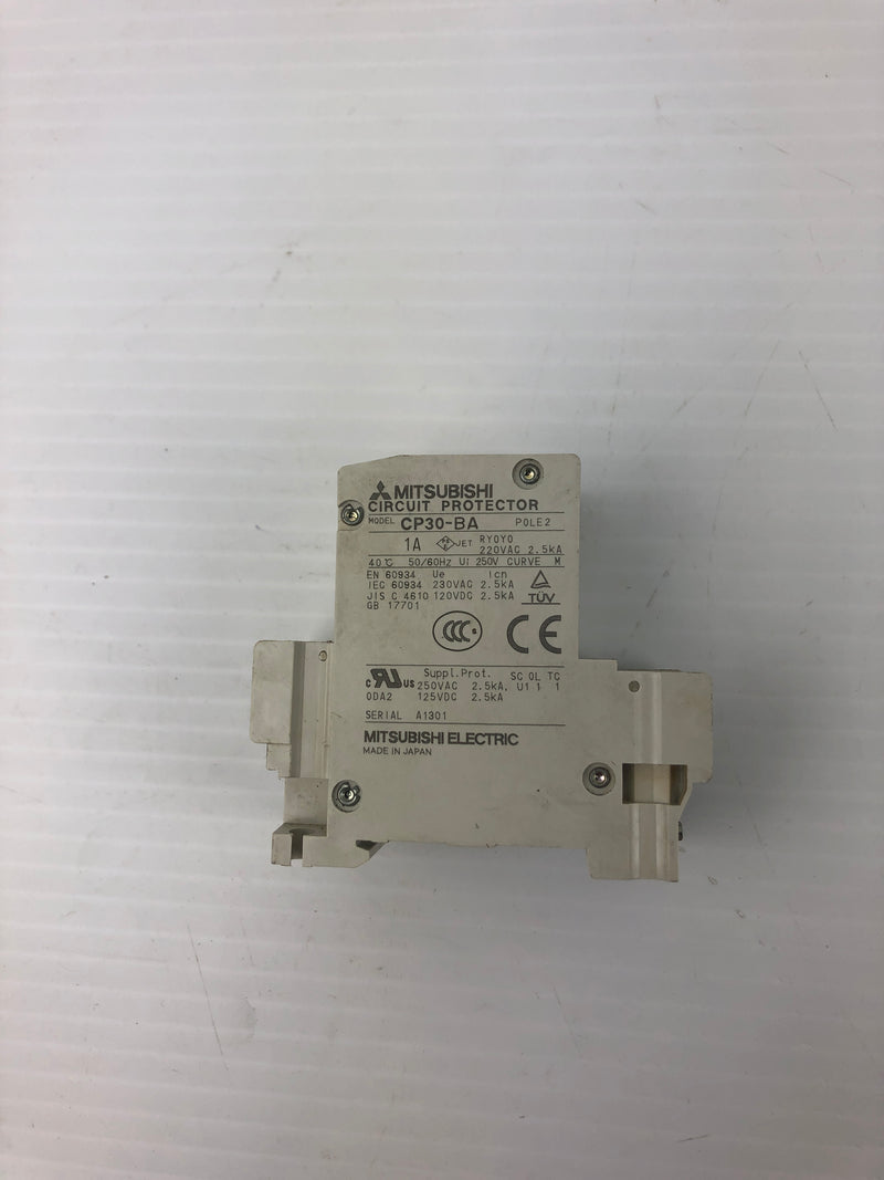 Mitsubishi Electric CP30-BA Circuit Protector 2 Pole 1A