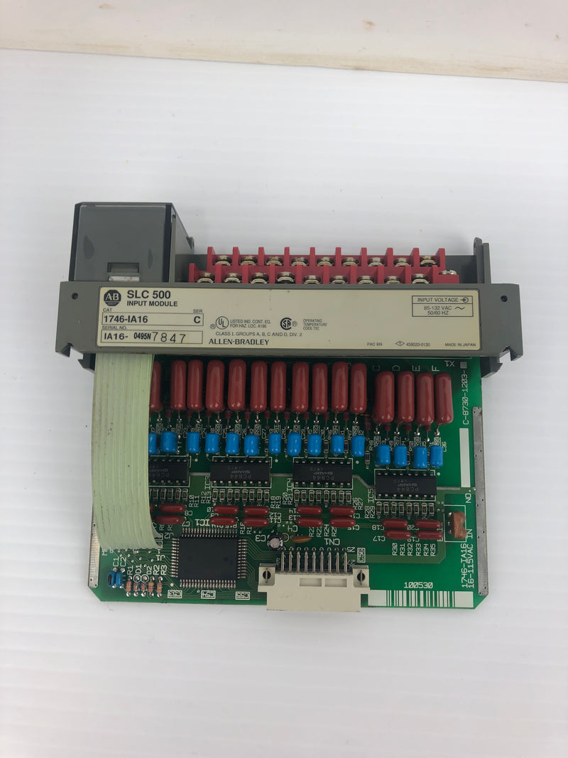 Allen-Bradley 1746-IA16 PLC Input Module SLC 500 Ser. C 85-132VAC 50/60Hz