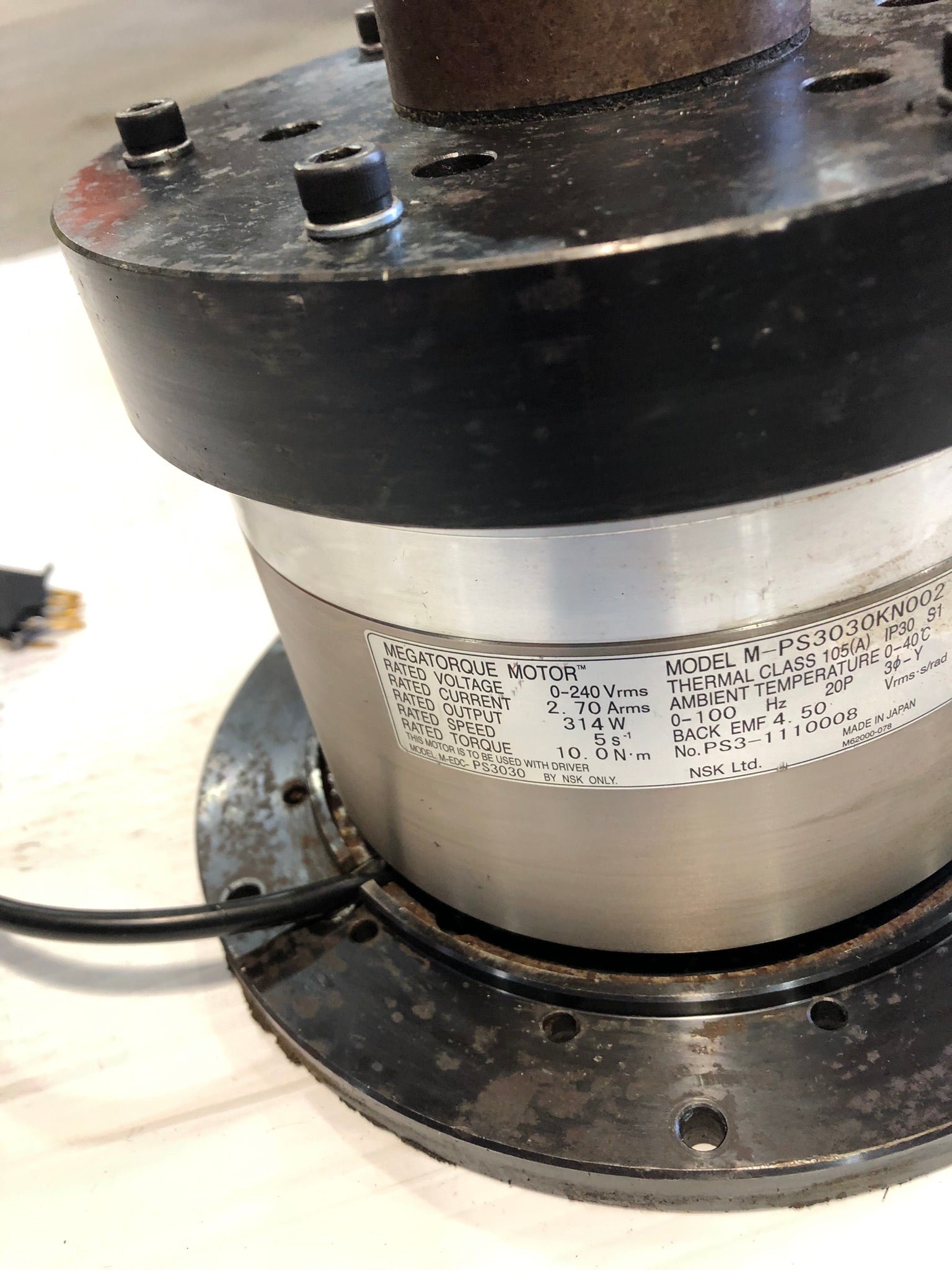 Megatorque Motor M-PS3030KN002 Motor 314W 0-240V 3PH