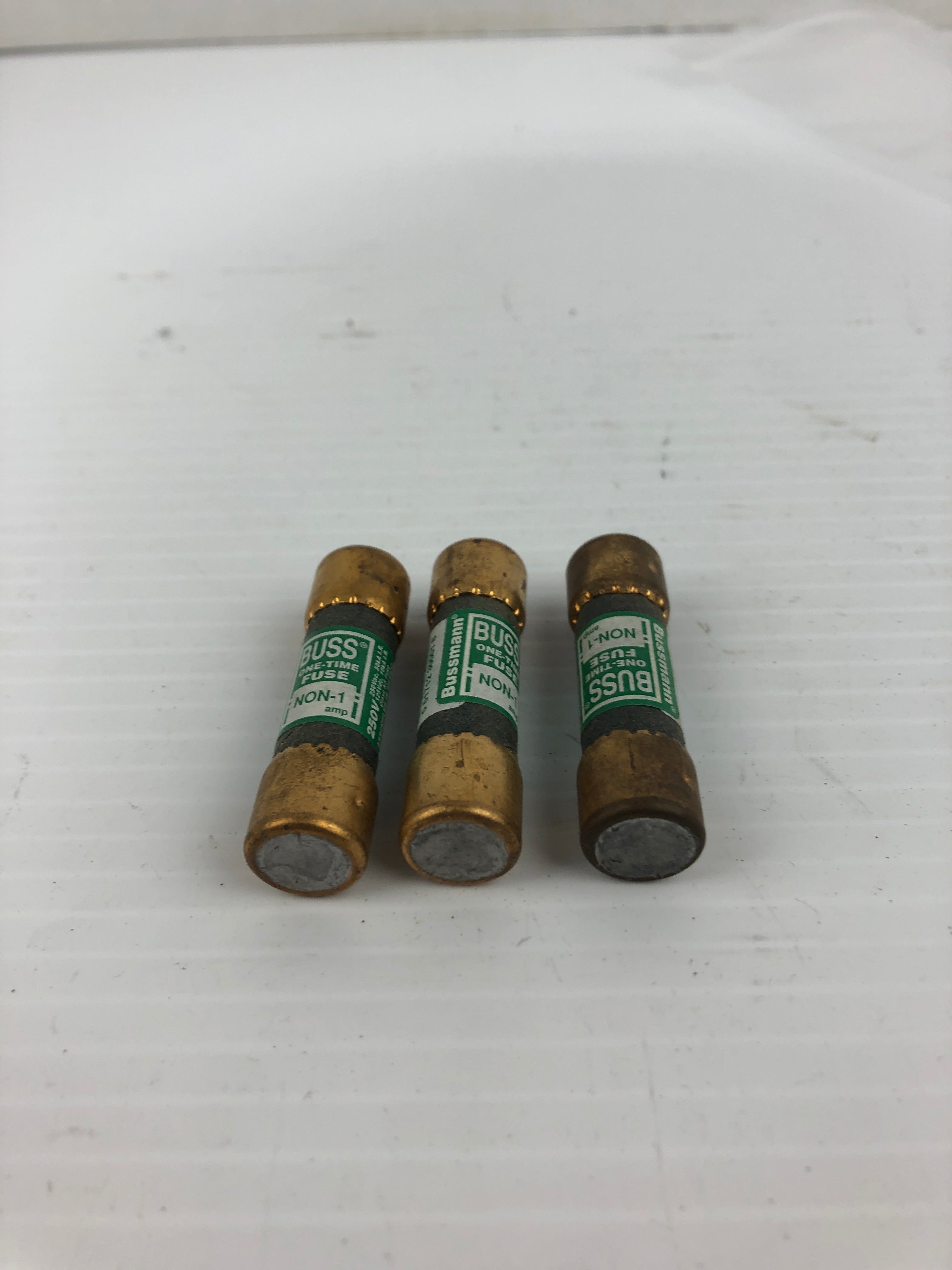 Bussmann NON-1 One-Time Fuse 250V - Lot of 3