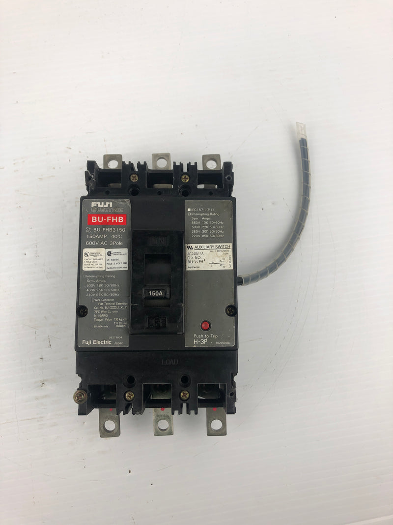 Fuji Electric BU-FHB Circuit Breaker BU-FHB-3150 600V 150A 50/60H 3P