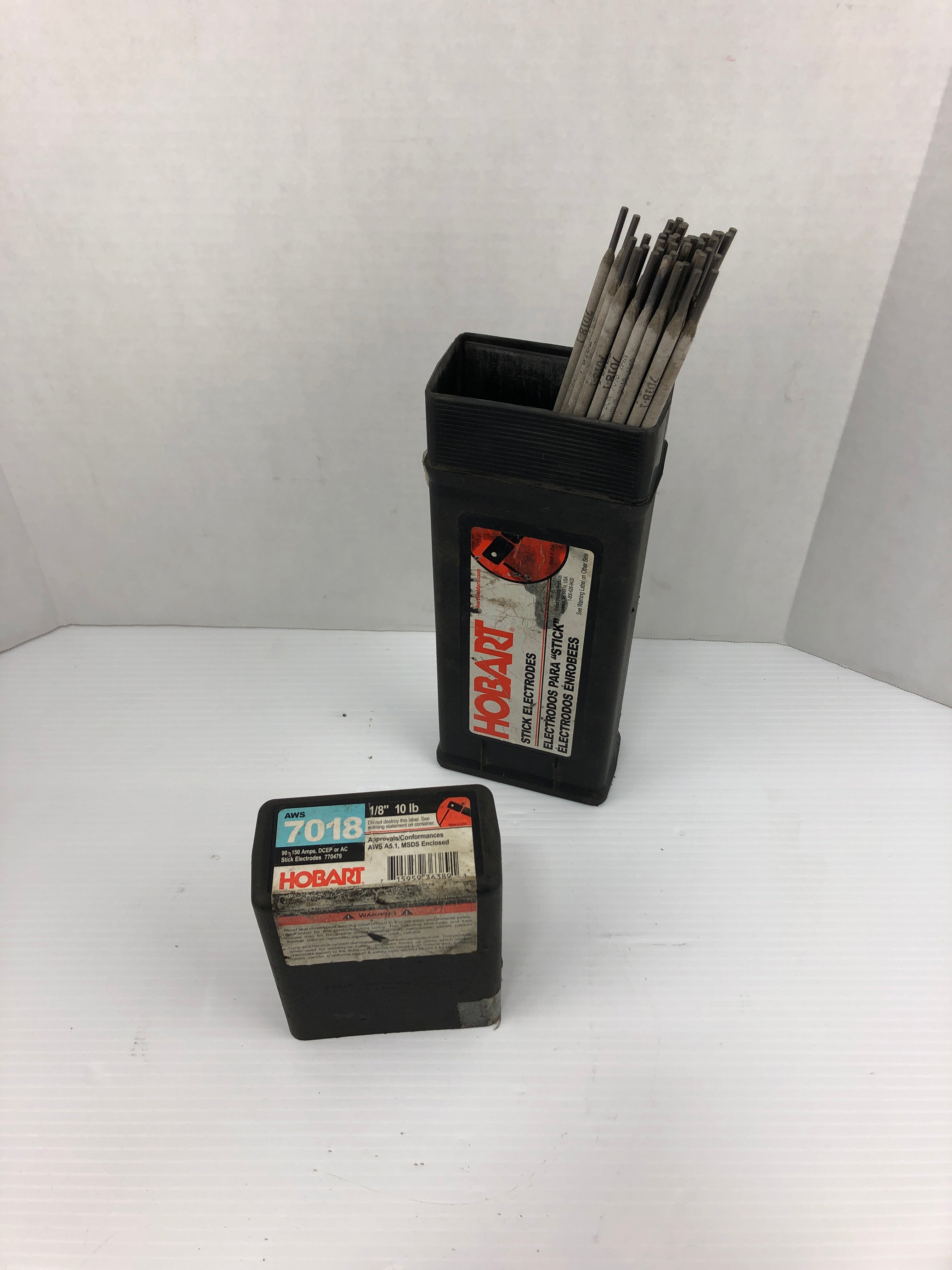 Hobart AWS 7018 Electrodes 1/8" 10 Lb. - Lot of 45 Sticks