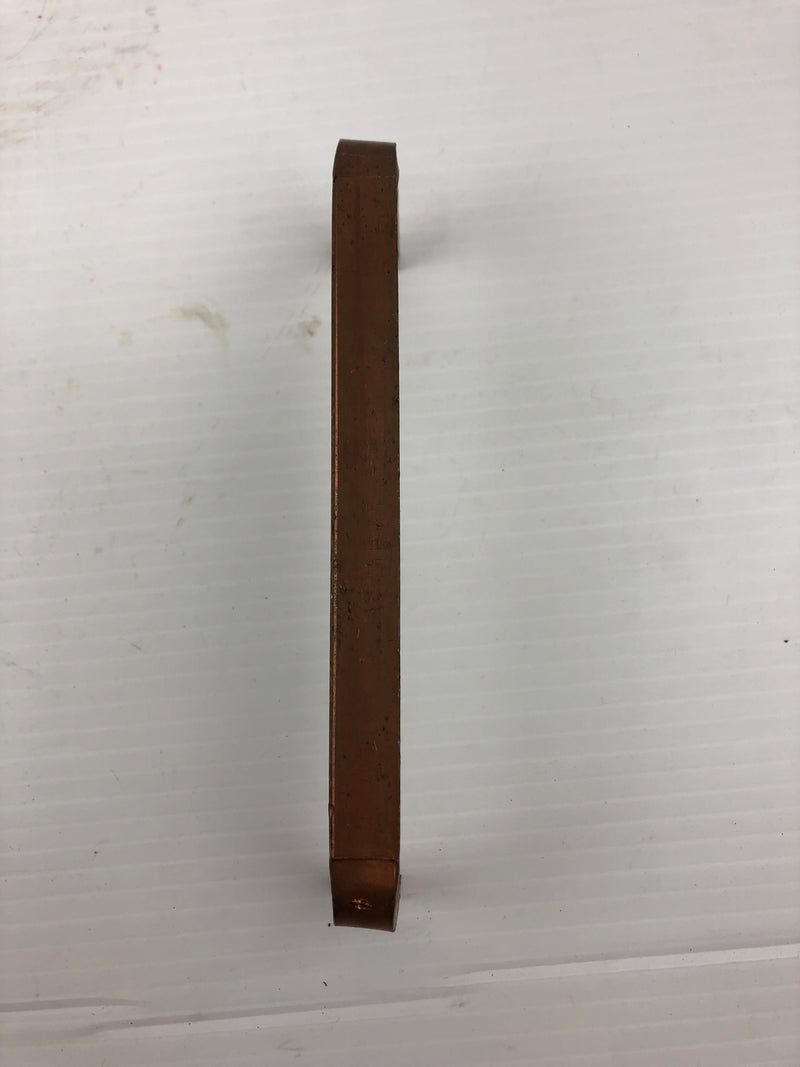 Metal Copper Coated Busbar Connector Jumper Bar 7" Long x 1/2" Thick