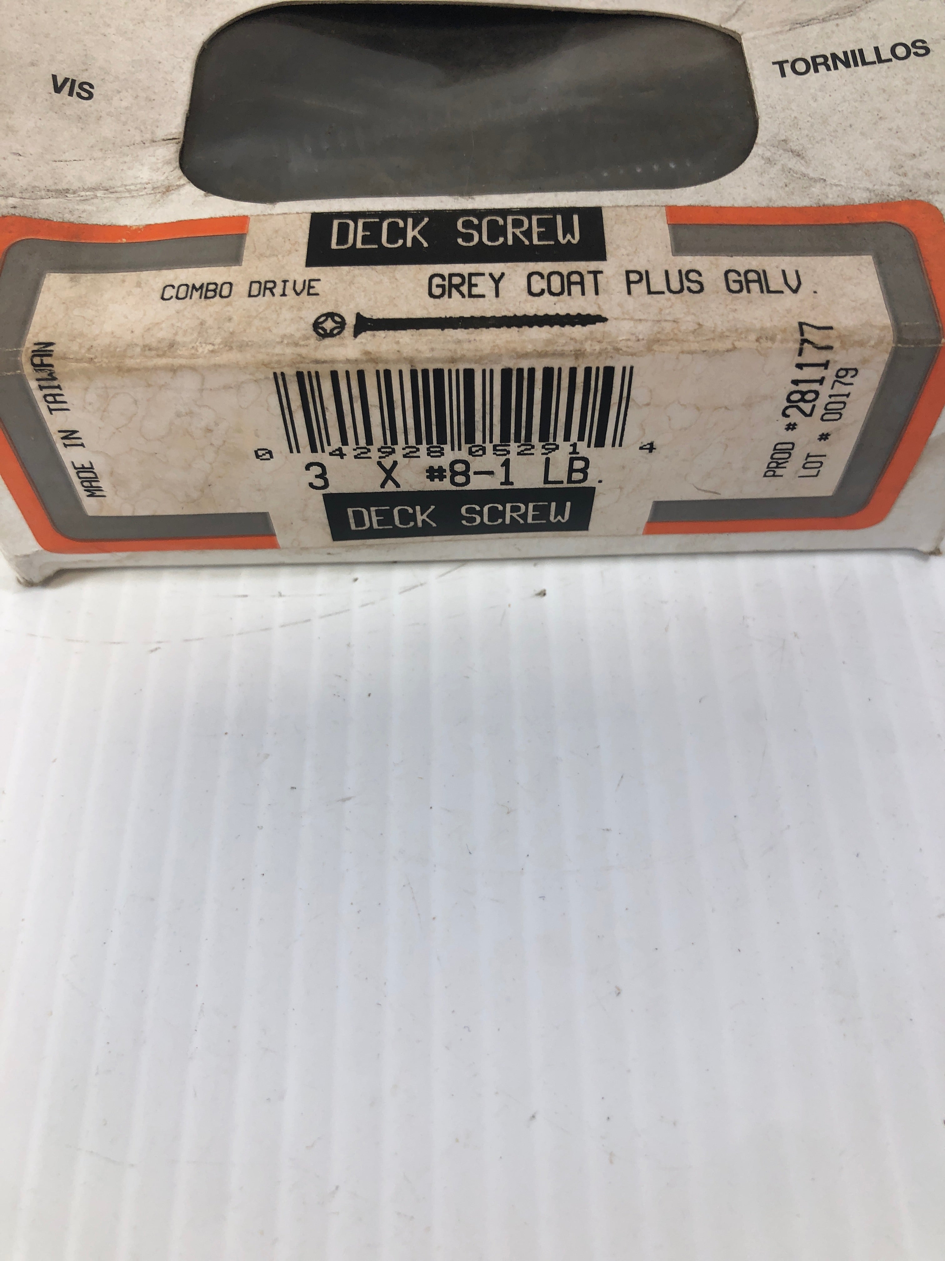 Deck Screw Combo Drive Gray Coat Plus Galvanized 3 x#8-1 lb. 281177