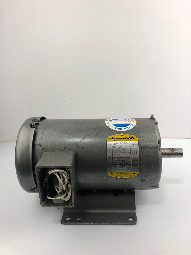 Baldor Electric M3611 Industrial Motor 3HP 184 Frame 1725RPM 3PH