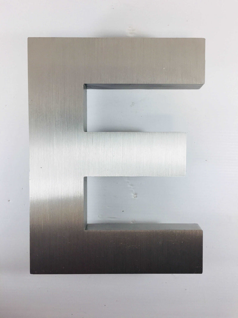 "E" Metal Block Letter 12"