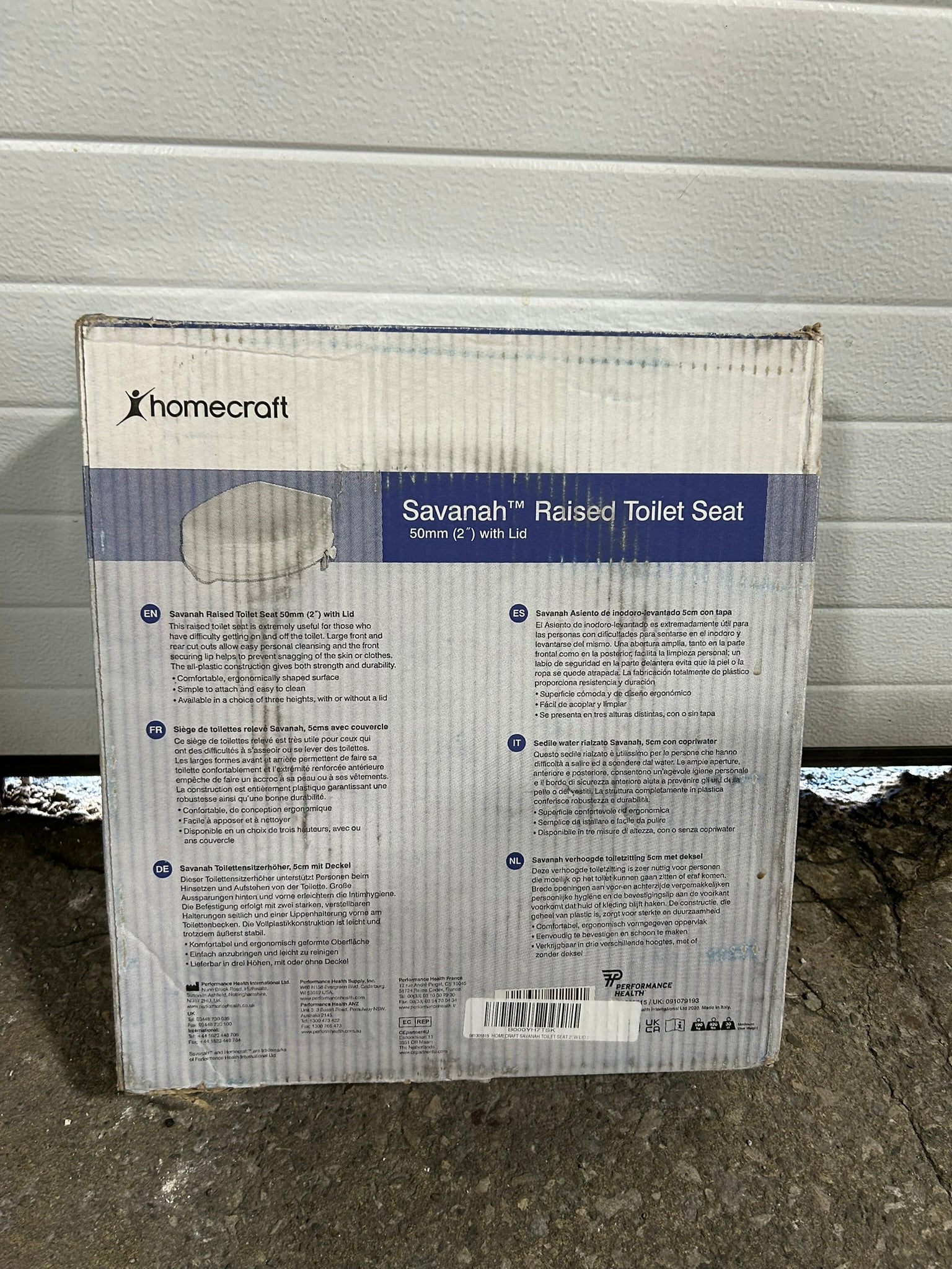 Homecraft Savanah Raised Toilet Seat 2" with Lid