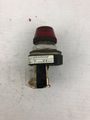 Allen-Bradley 800T-Q24 Pilot Indicator Light Series T Red 24VAC/DC