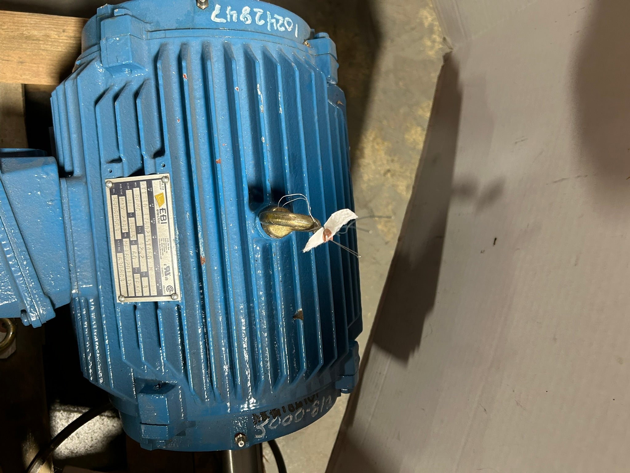 EBI Electric RTT AC Electric Motor 10 HP 1780 RPM 215T Frame 3 PH 60 Hz