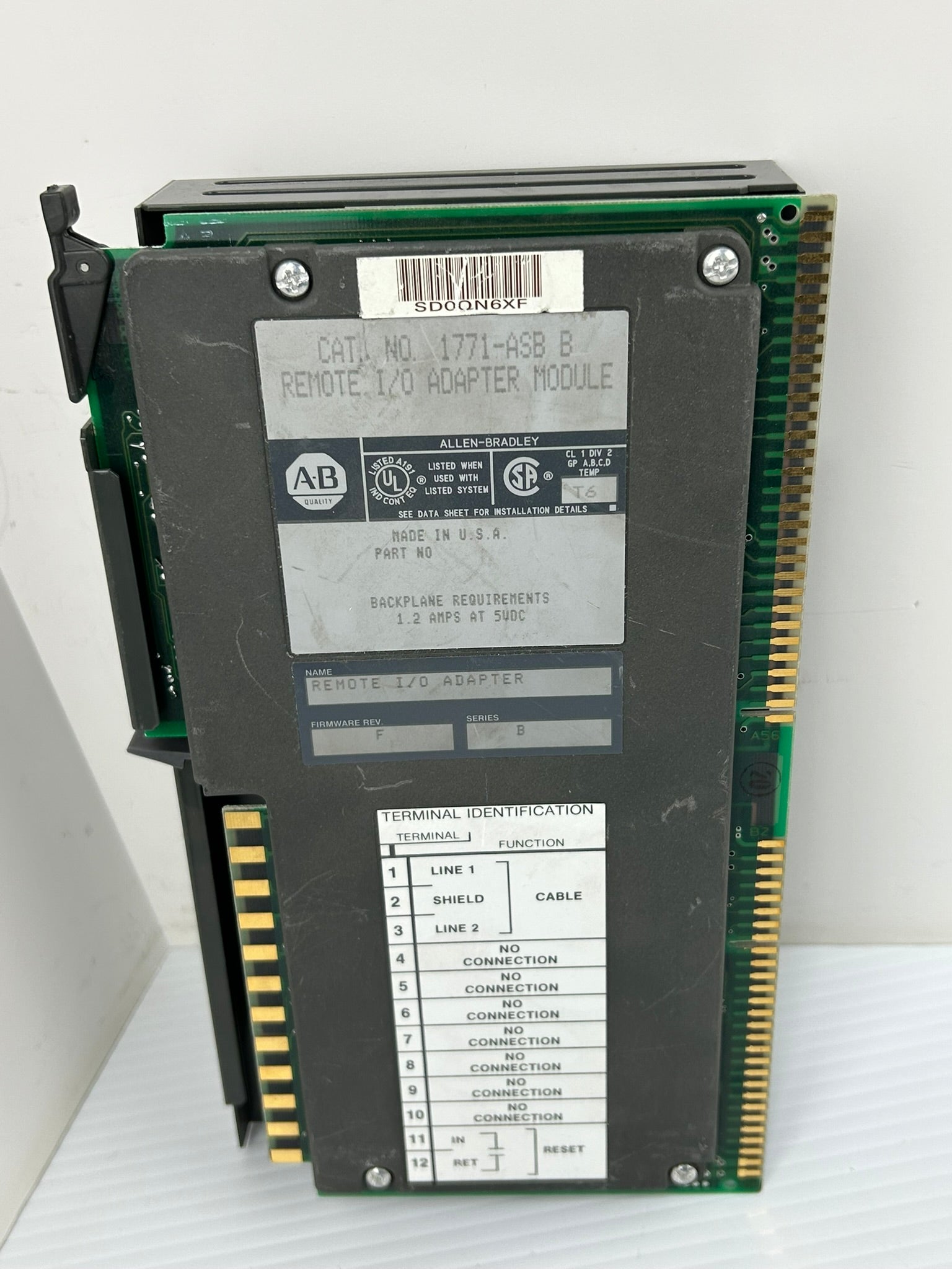 Allen-Bradley 1771-ASB Remote I/O Adapter Module Series B Rev F