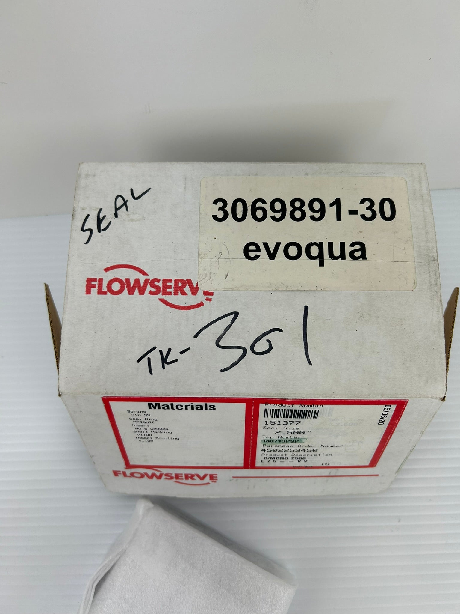 Flowserve 151377 2.500" Seal Kit