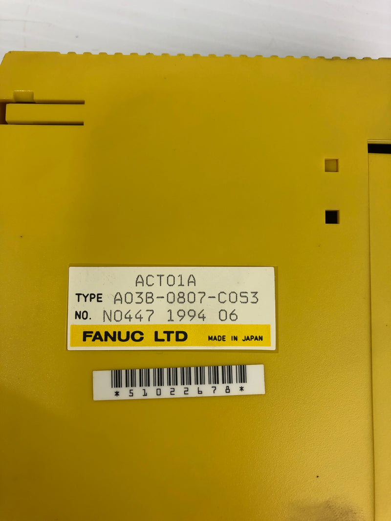 Fanuc A03B-0807-C053 PLC Module ACT01A N0447