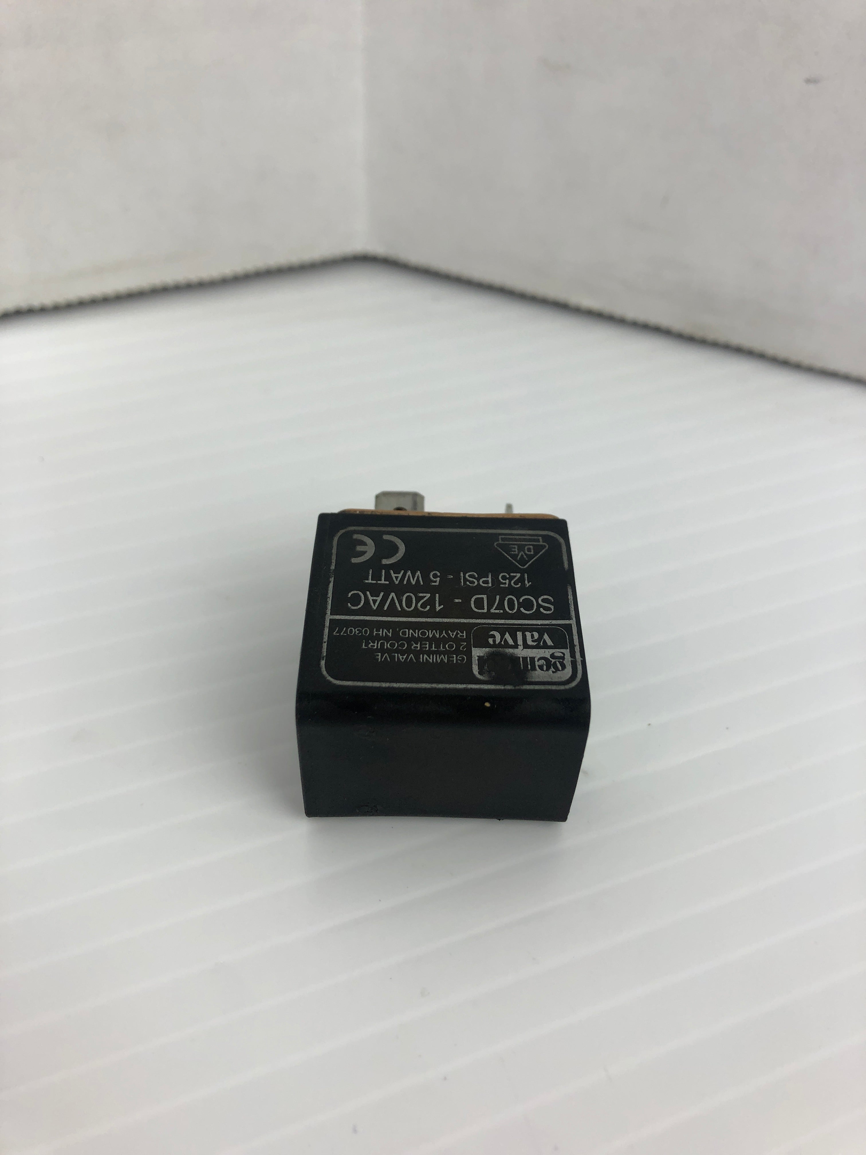 Gemini SC07D-120VAC Solenoid Valve 125PSI 5Watt