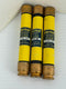 Cooper Bussmann LPS-RK-20SP Low-Peak Fuse Type D 600VAC 20A - Lot of 3