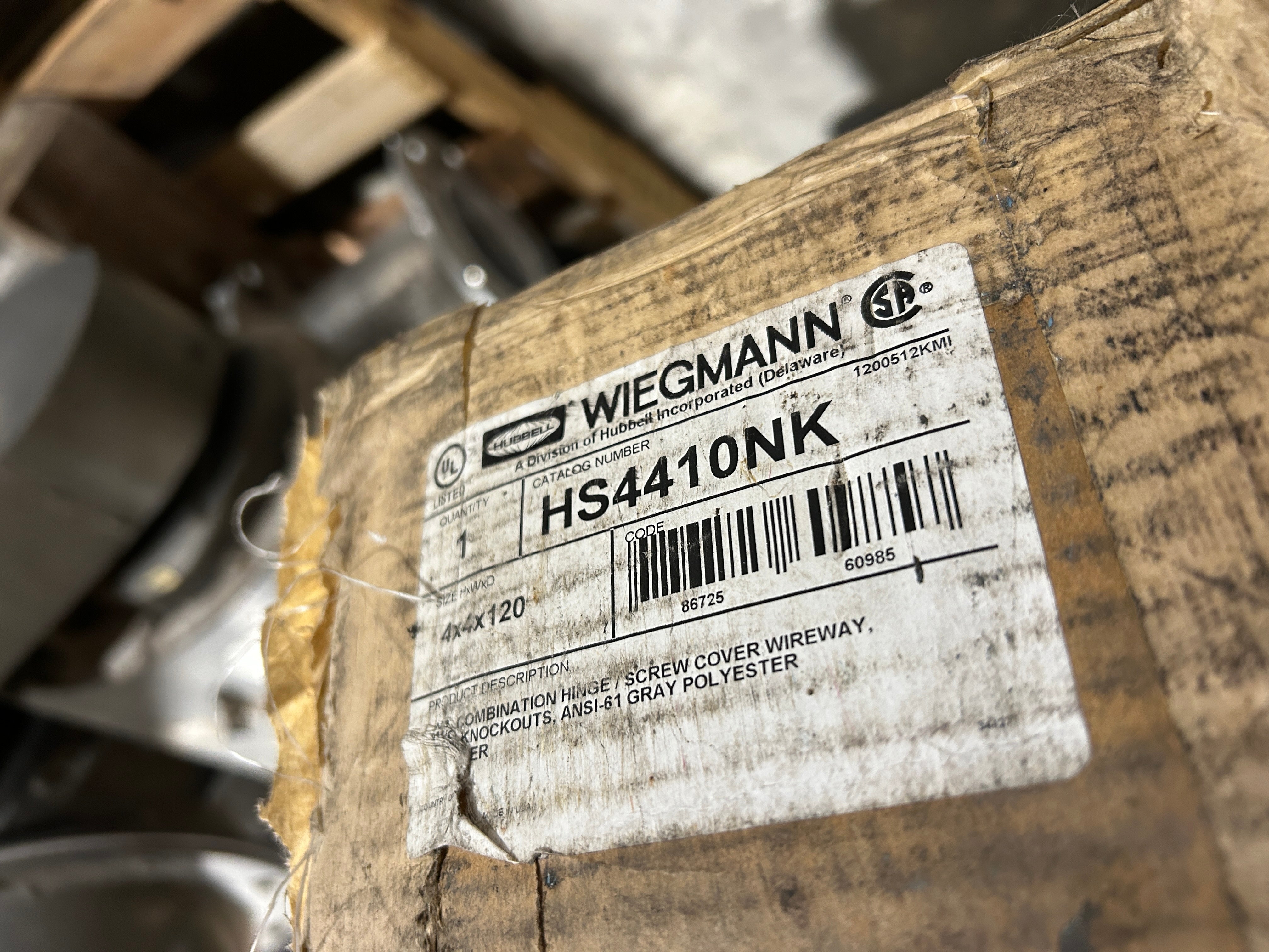Hubbell Wiegmann HS4410NK Straight Section Electrical Wireway Bus Duct 4x4x120"
