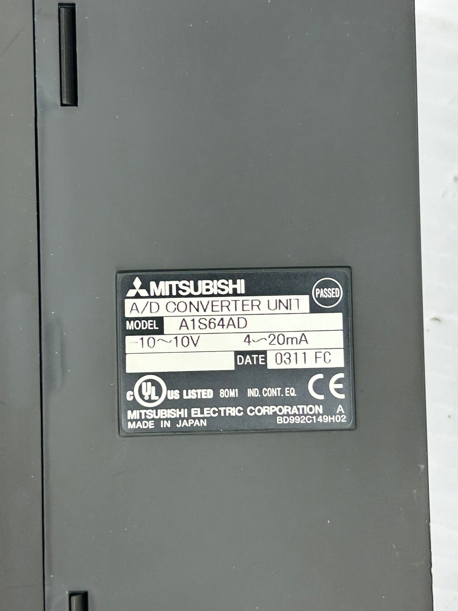 Mitsubishi A1S64AD A/D Converter Unit PLC Module 10~10V 4~20mA