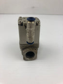 SMC VNC211A Process Valve with 15 mm Port and Metal Tee Fitting