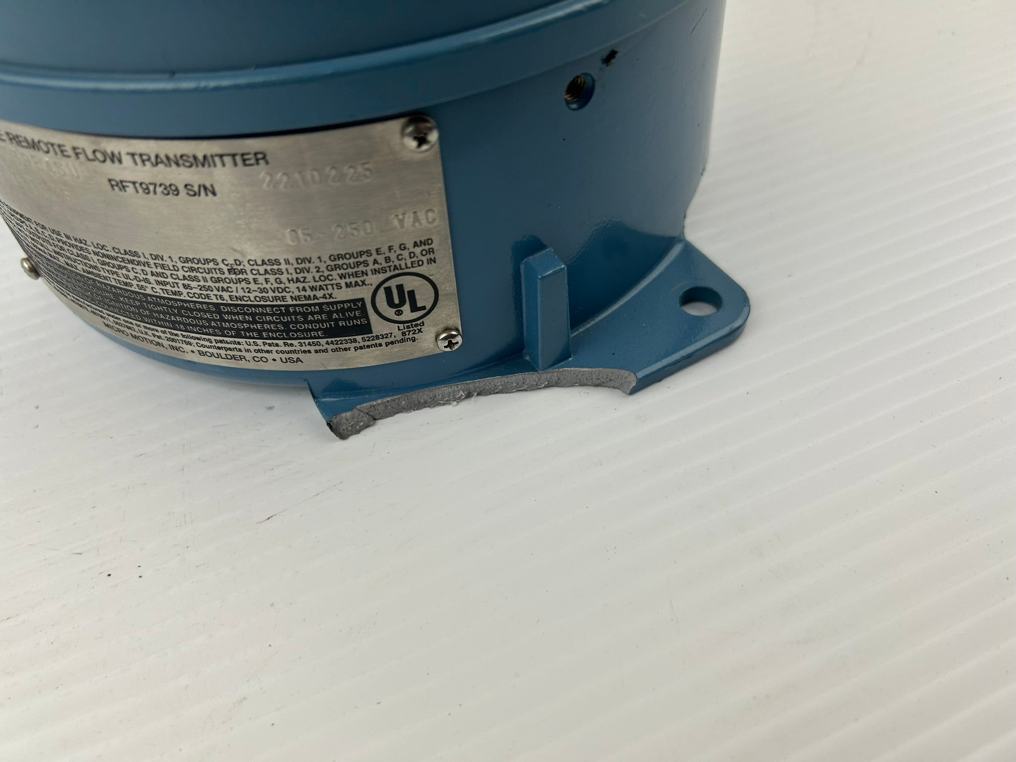 Micro Motion RFT9739E4SUJ Elite Remote Flow Transmitter 85-250V Check Condition