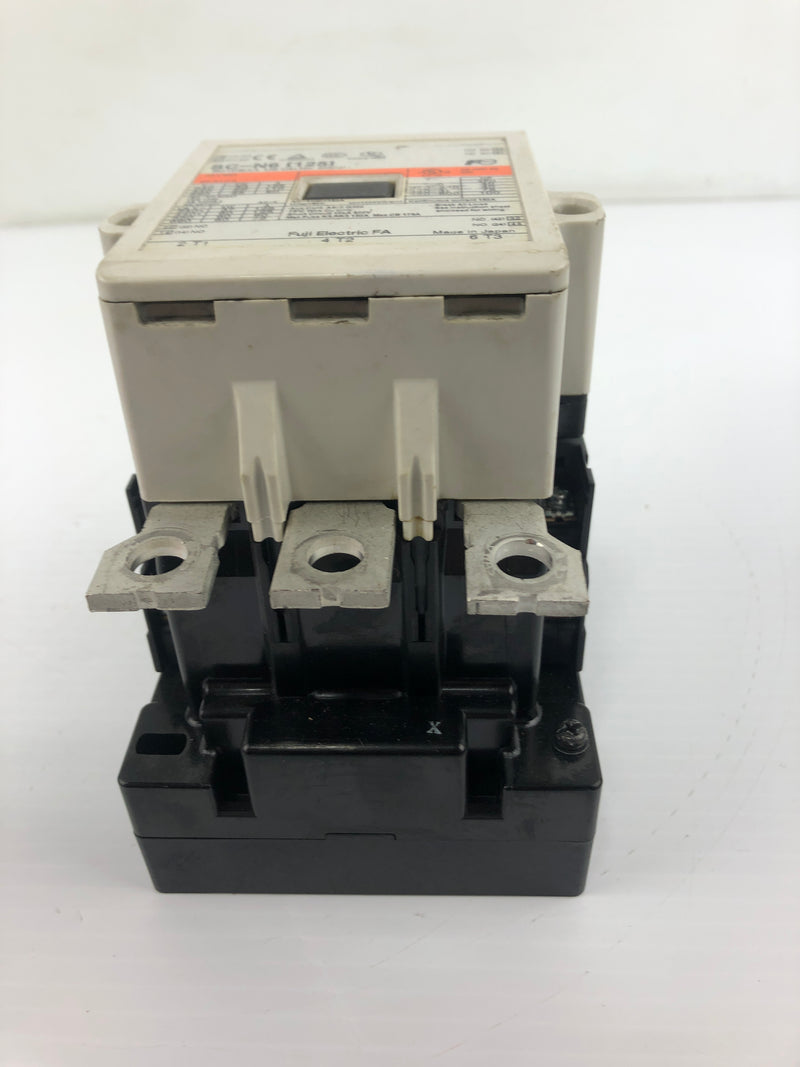 Fuji Electric SC-N6 [125] Contactor 3NC3H Coil 100-124V 50/60Hz 100-120VDC