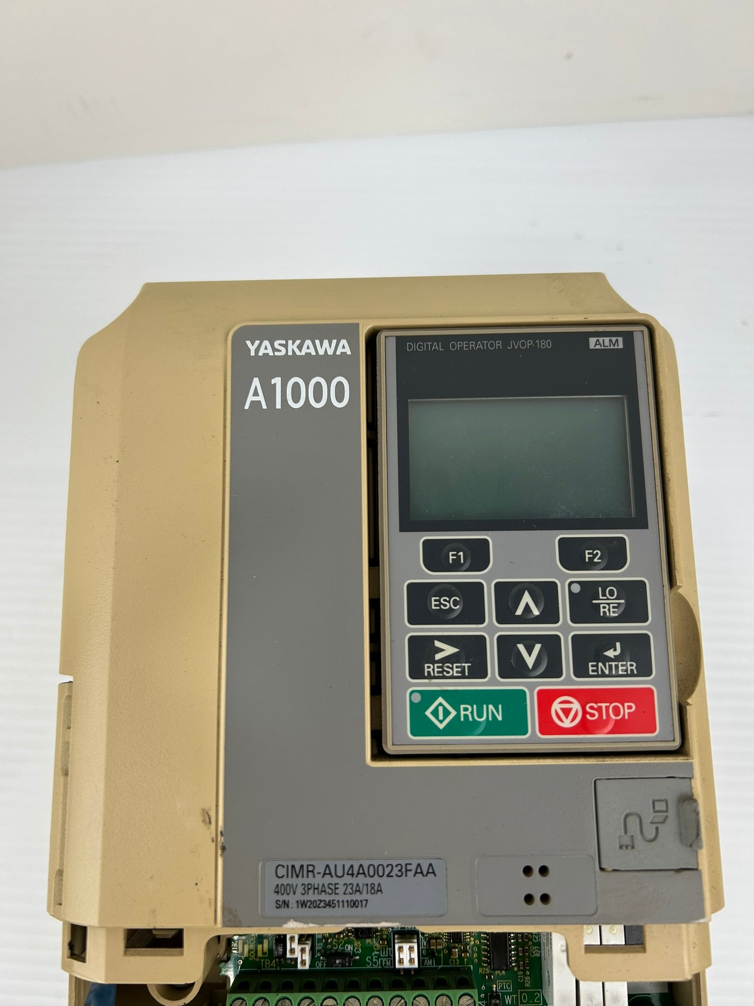 Yaskawa Electric CIMR-AU4A0023FAA Industrial AC Drive Rev E